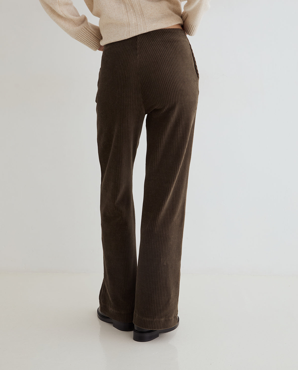 Khaki Pull On Cords
