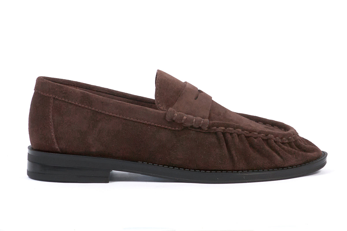 Another Trend Brown Suede Loafers