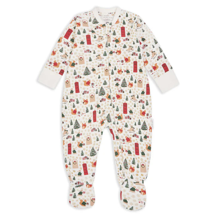 Baby Sleepsuit - Festive Forest