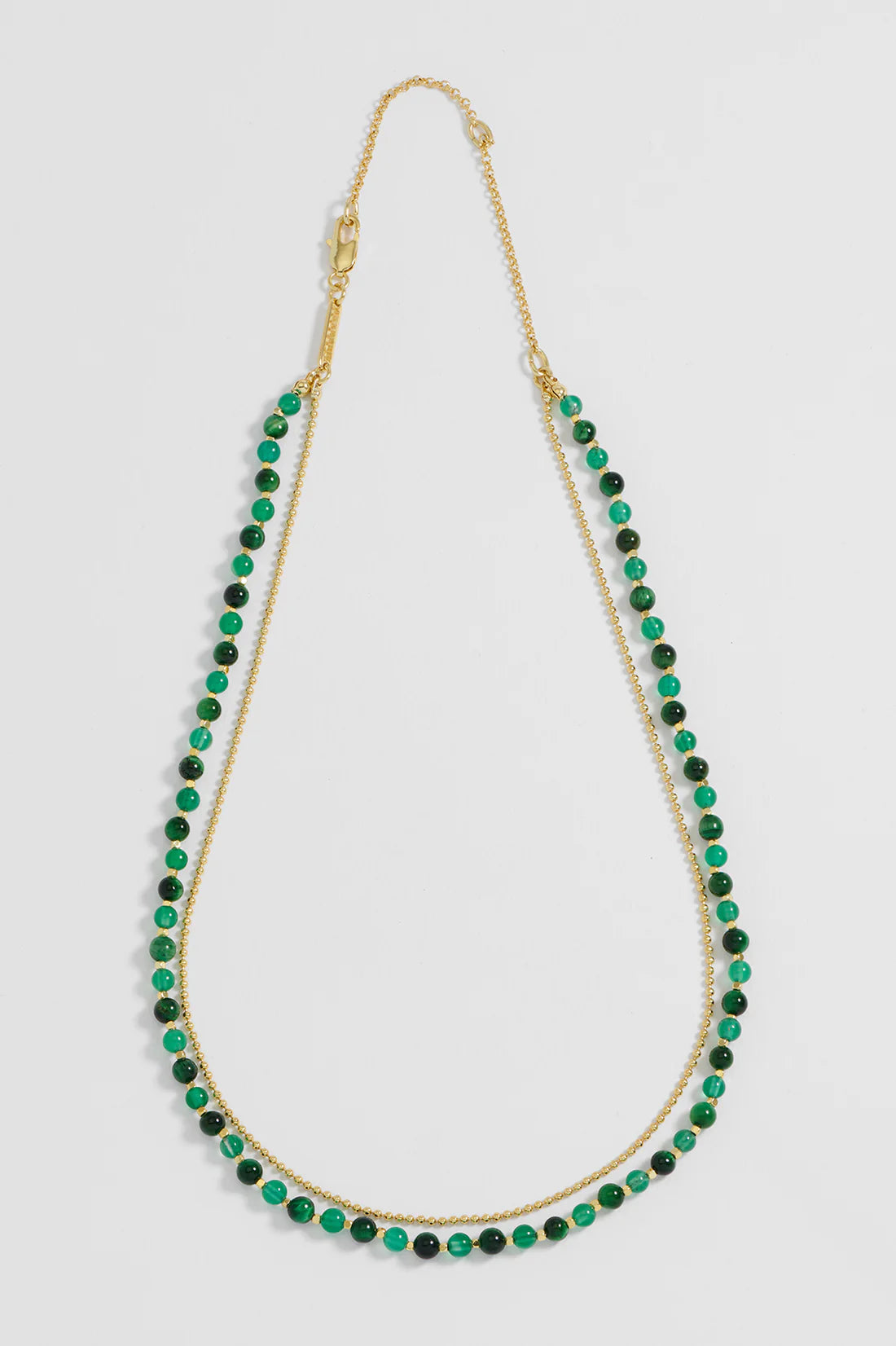 Green Cat Eye Double Necklace