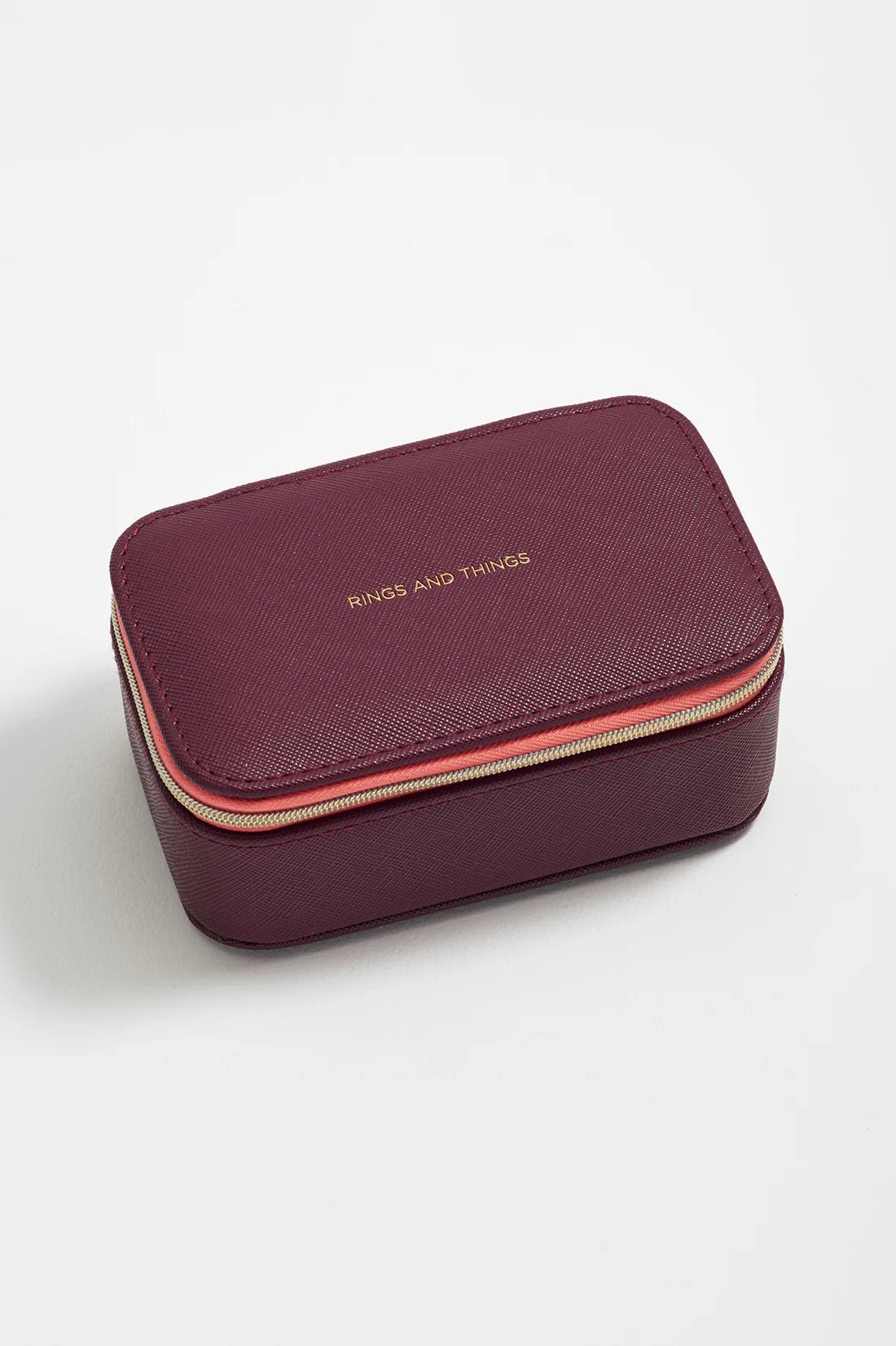 Mini Jewellery Box - Burgundy