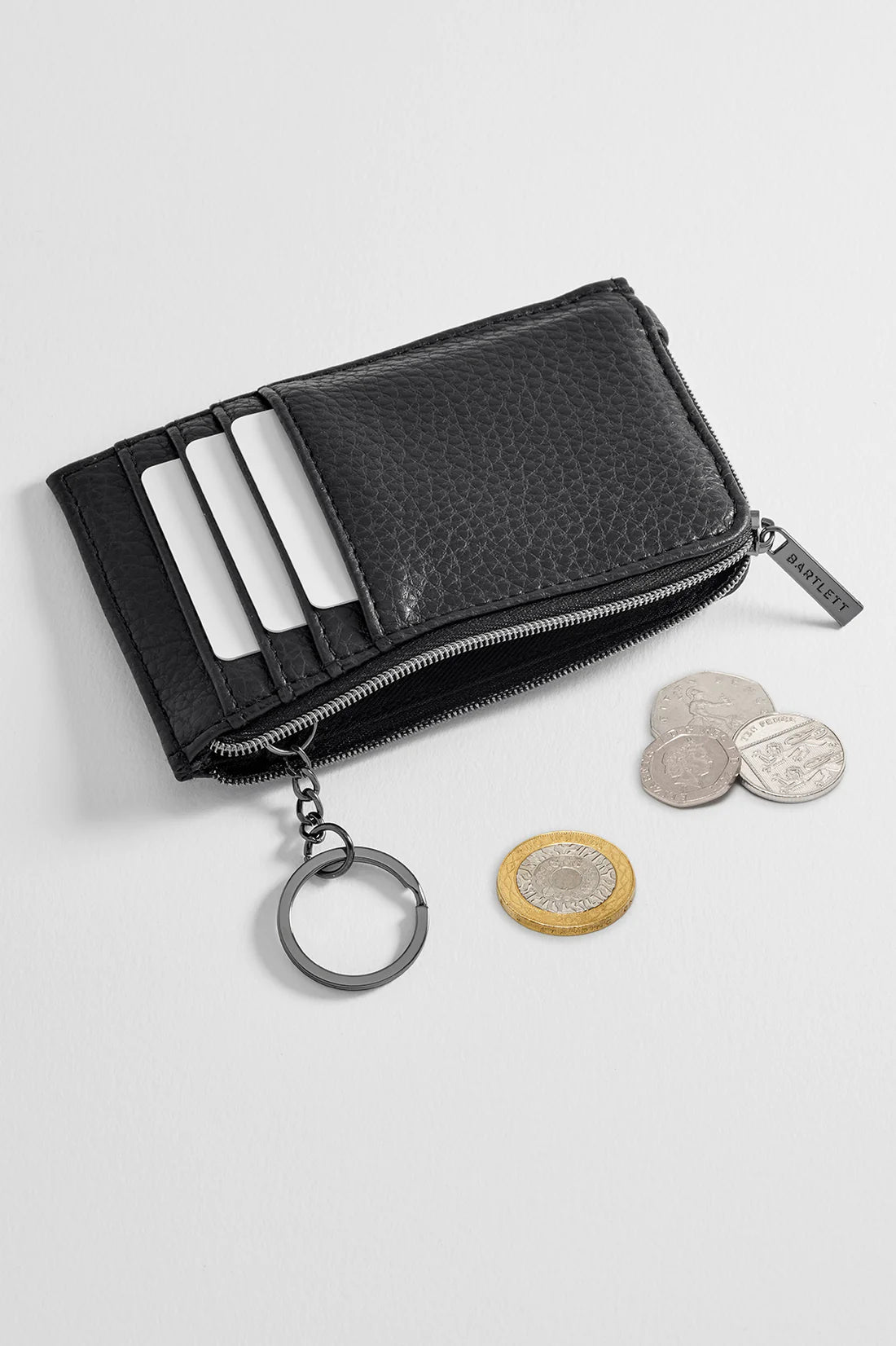 Men’s Zipped Card Holder - Black