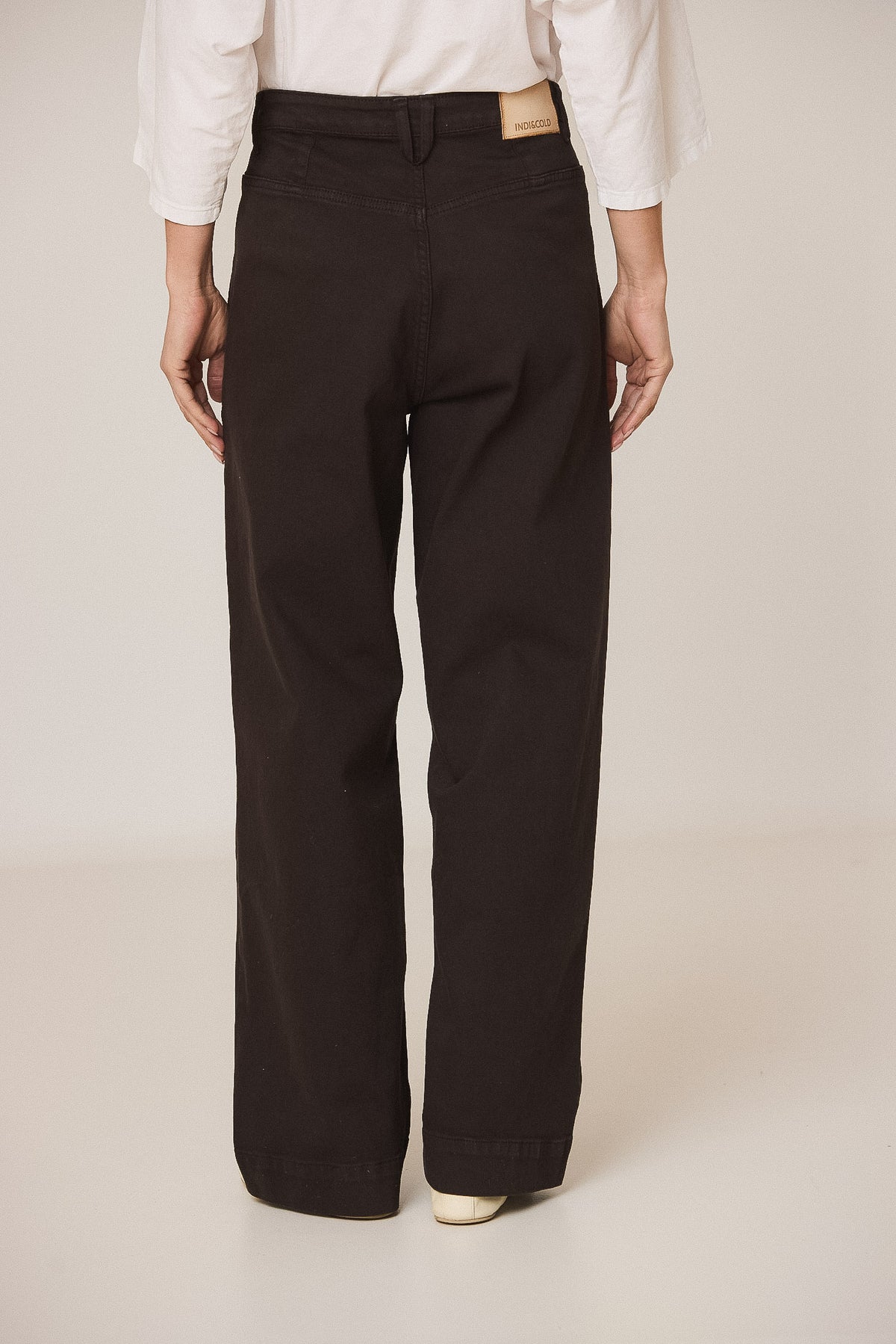 Indi & Cold Brown Wide Leg Trousers