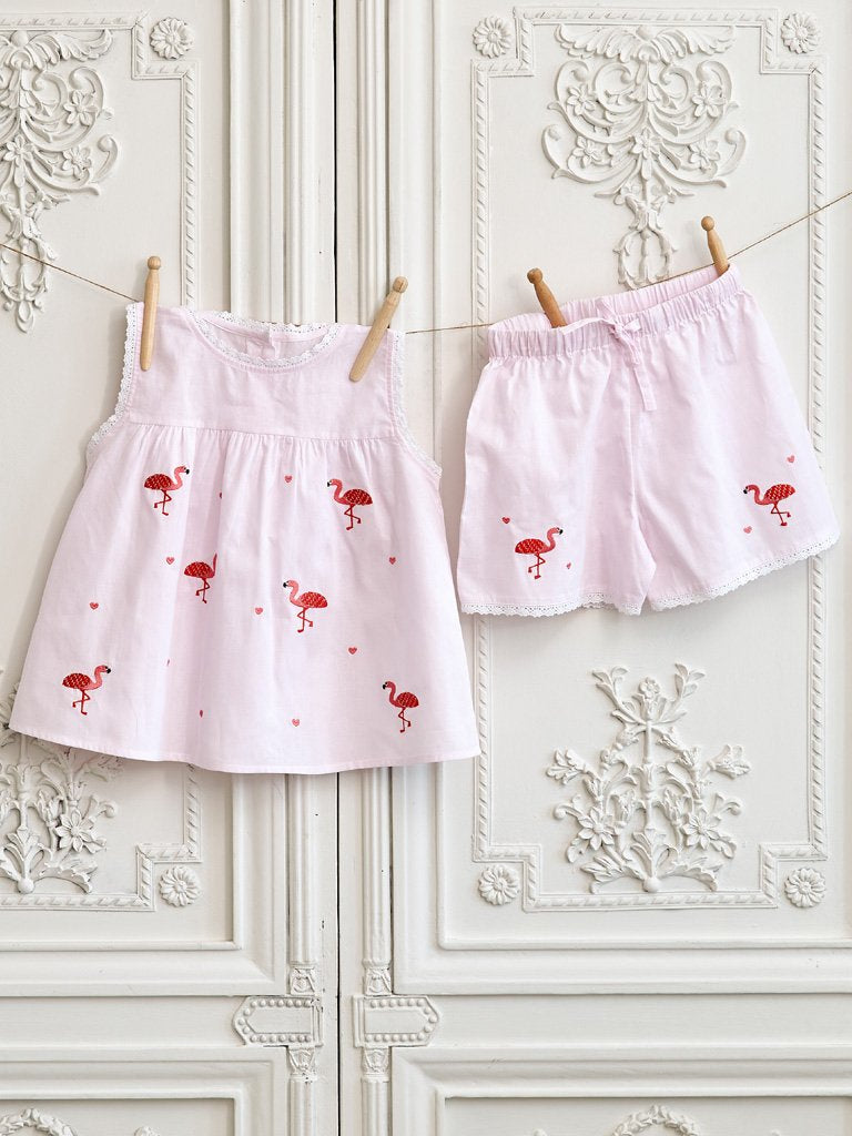 Girls Flamingo Pyjamas