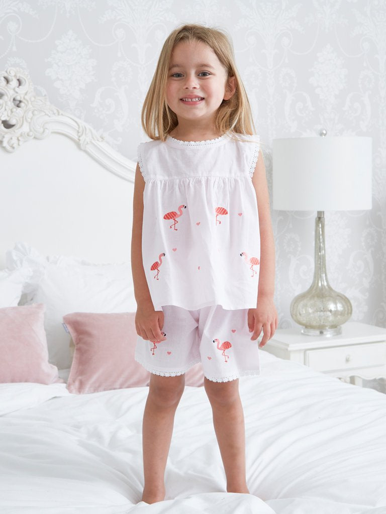 Girls Flamingo Pyjamas