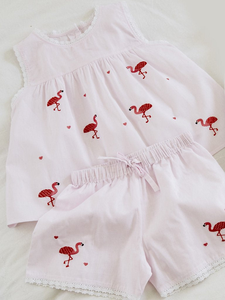 Girls Flamingo Pyjamas