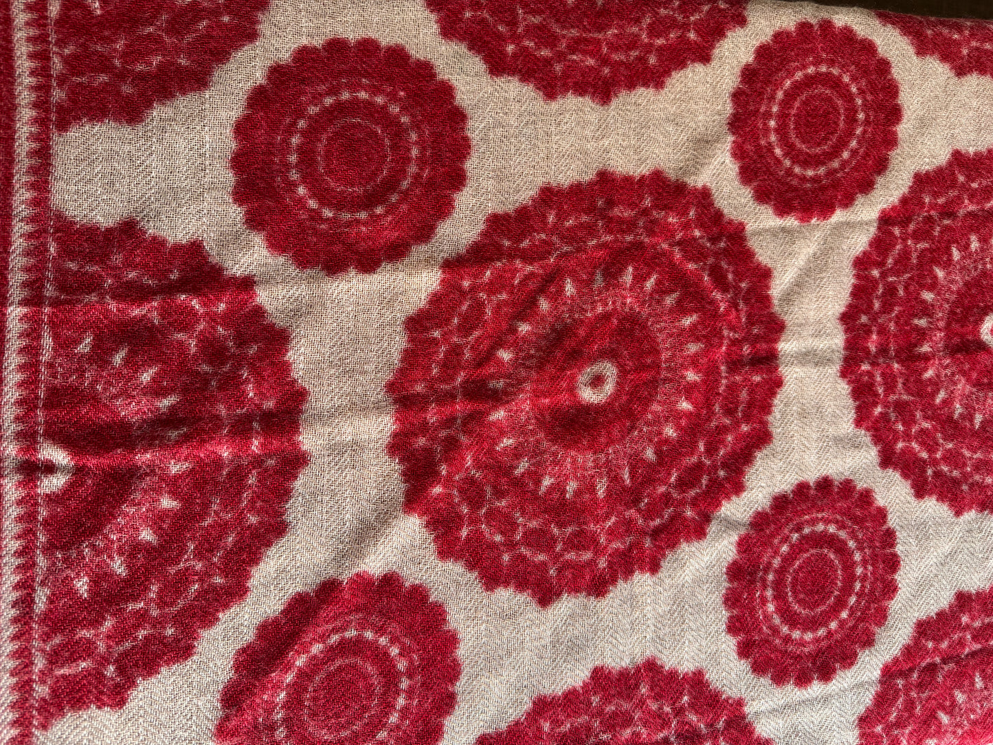 Red Galaxy Cashmere & Wool Neckerchief