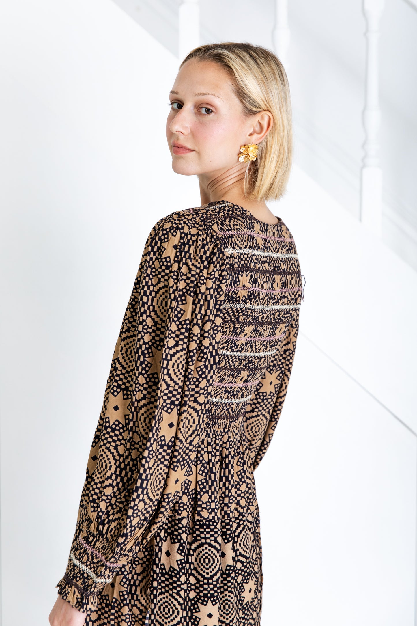 Troy Dress - Midnight/Sand
