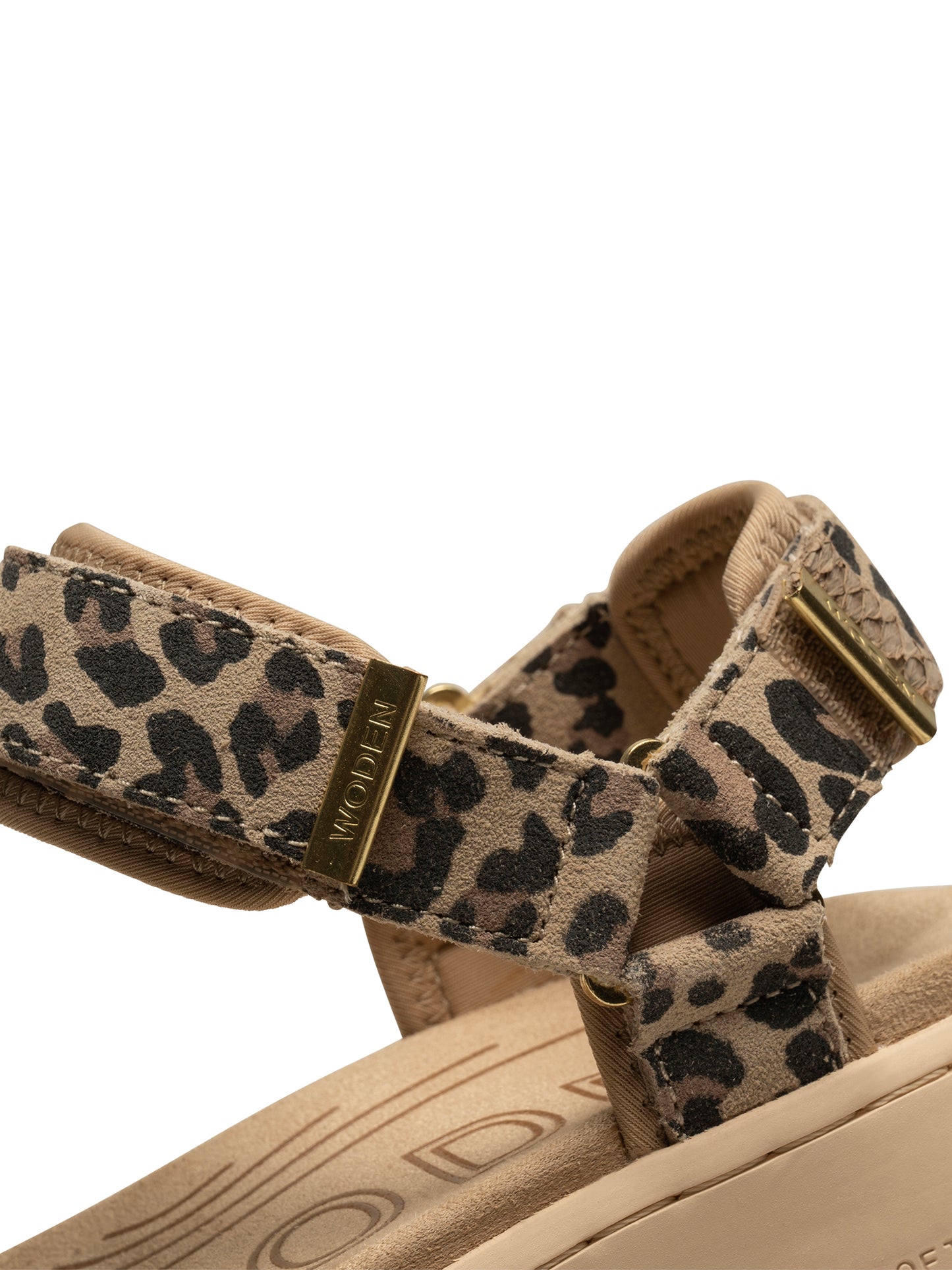 Line Suede Sandals