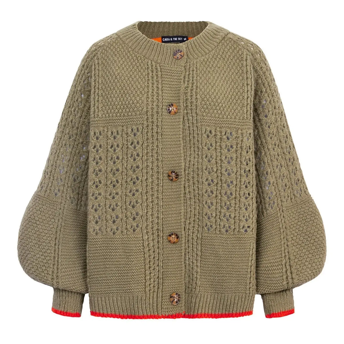 Cara & The Sky Brigit Cardigan, Khaki