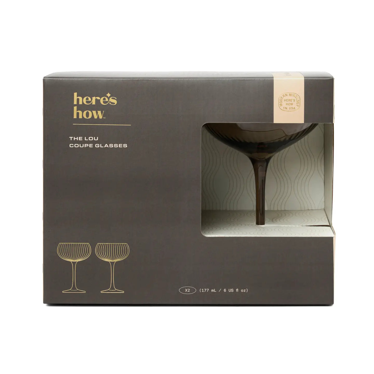 The Lou Coupe Glass, Set of 2
