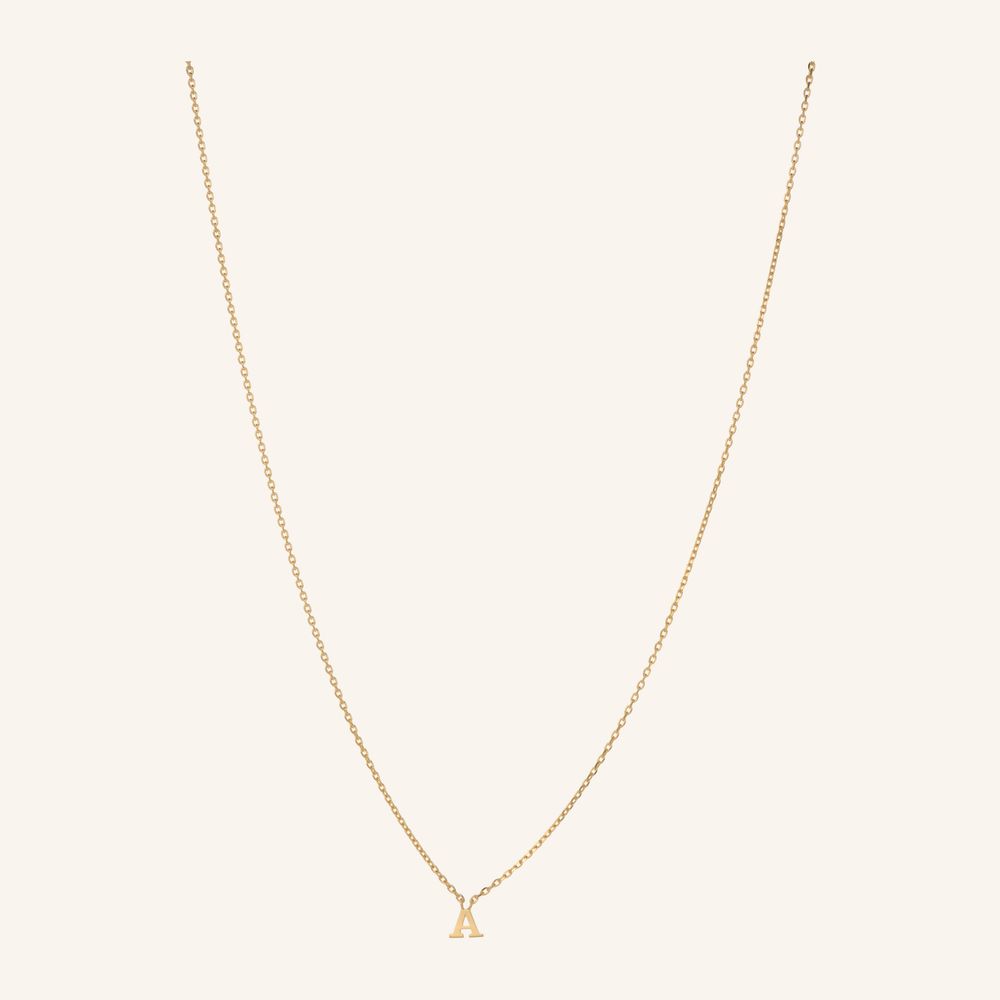 Note Initial Necklace