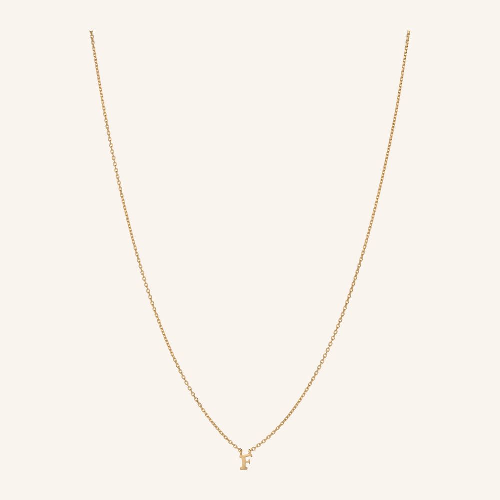 Note Initial Necklace