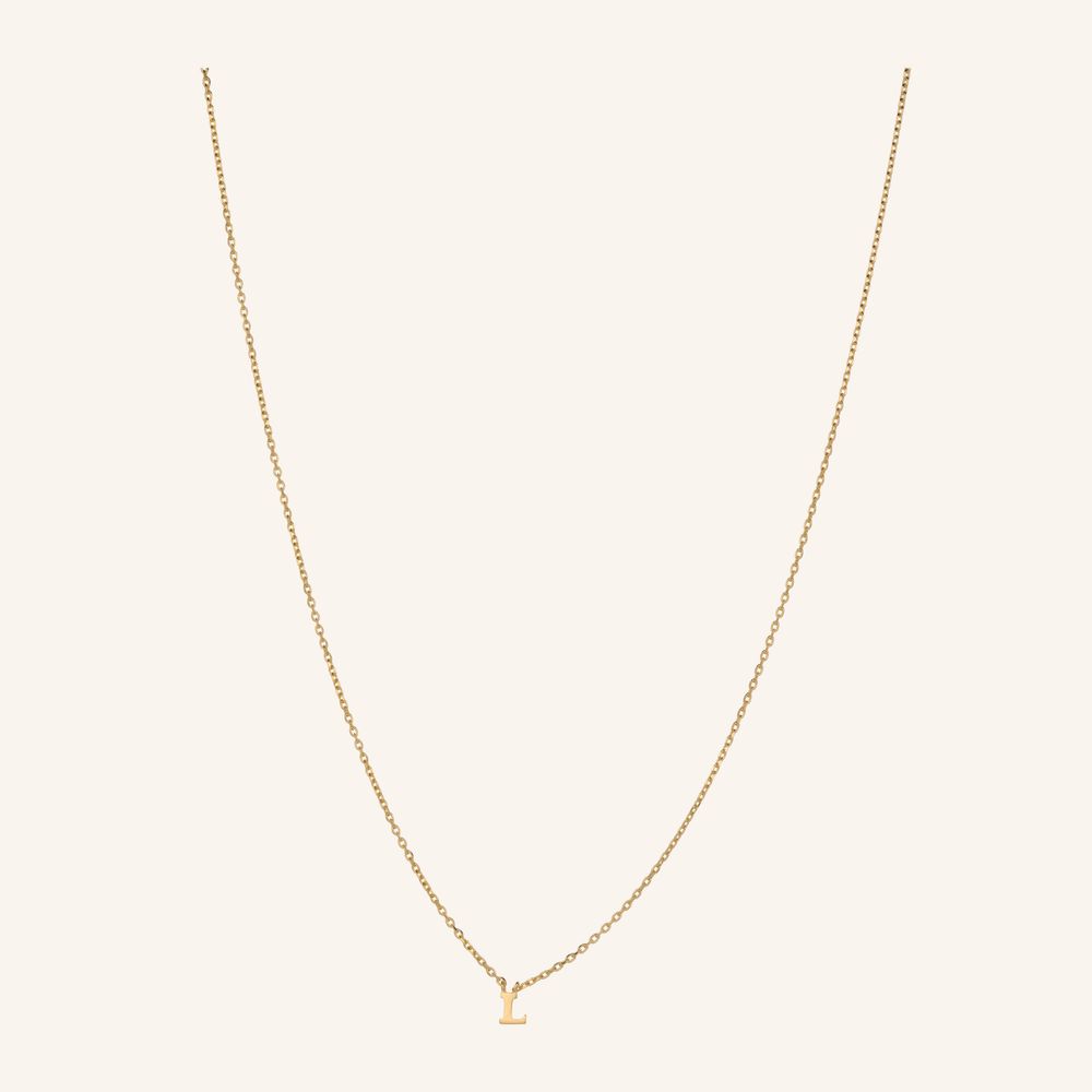 Note Initial Necklace