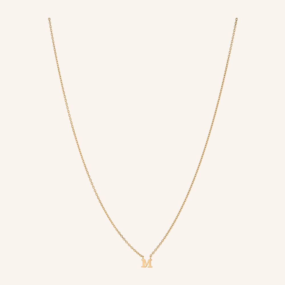 Note Initial Necklace