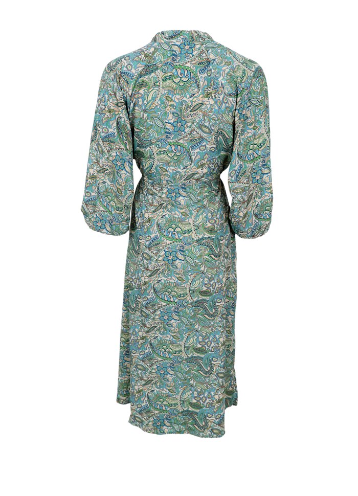 Luna Ragland Dress in Sea Green