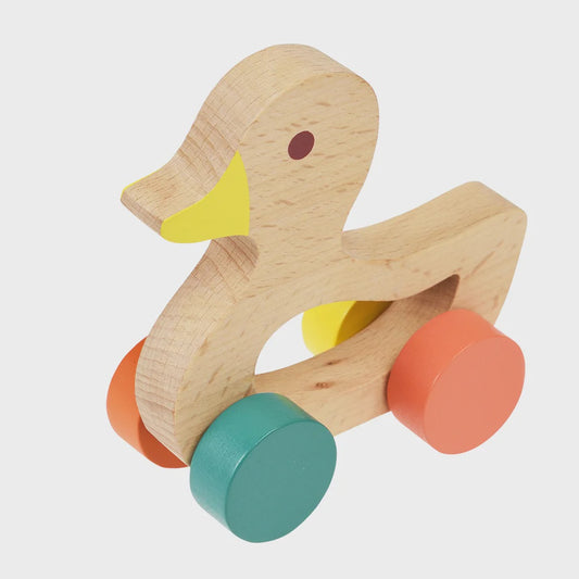 Wooden Push Along Duck Toy