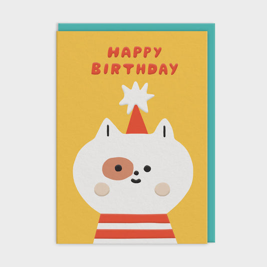 Cat Happy Birthday Card