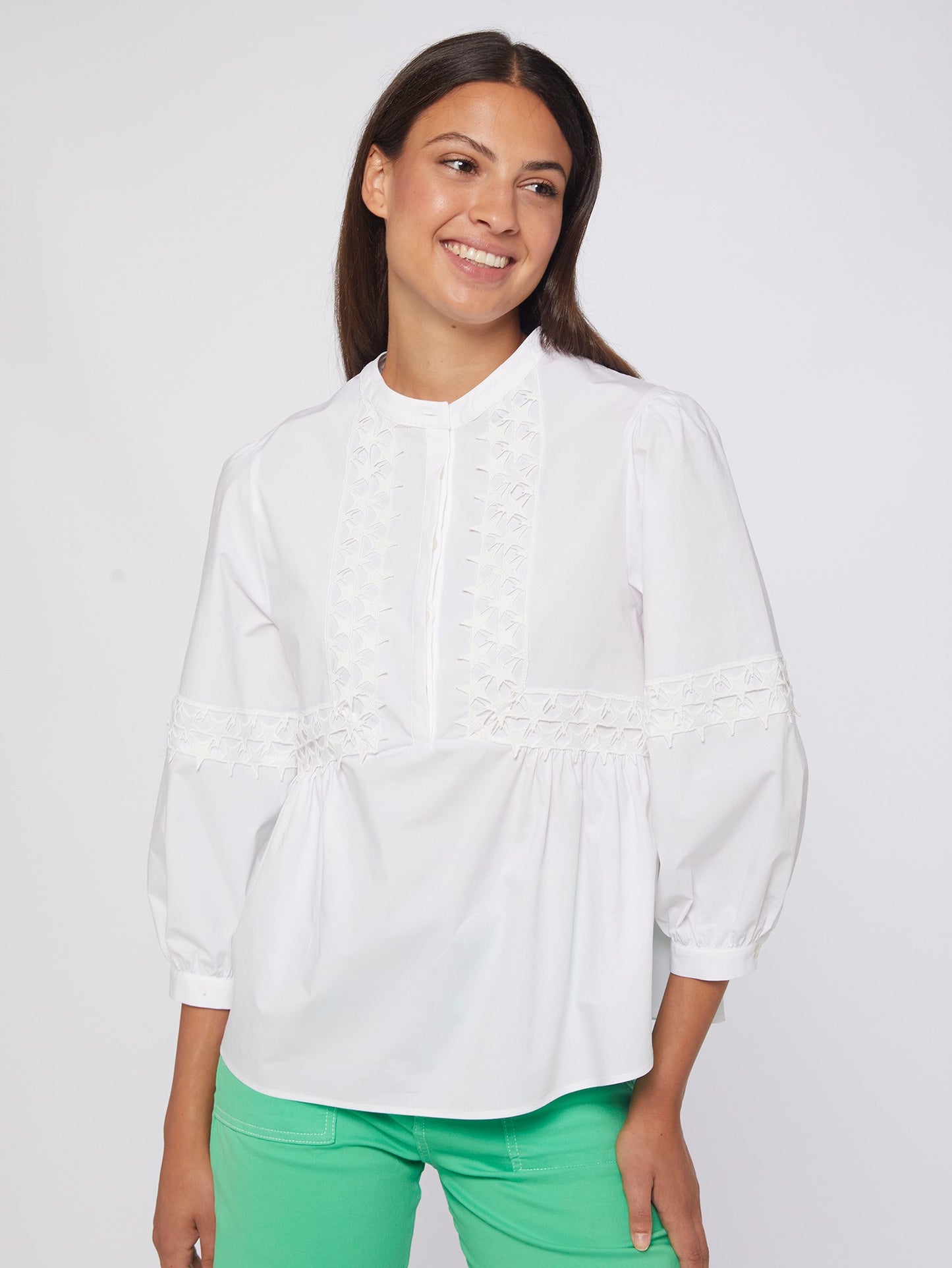 White Star Cotton Blouse