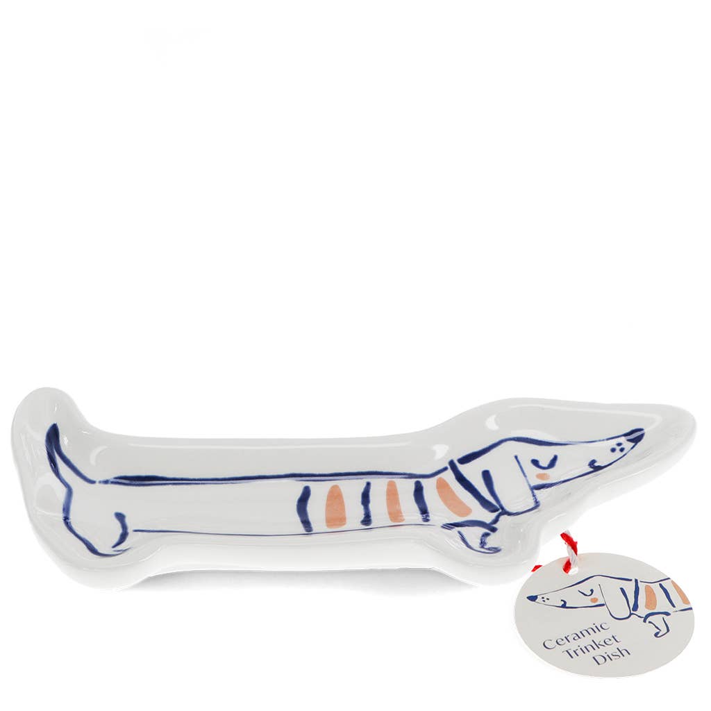 Ceramic trinket dish - Sausage dog