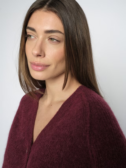 Mos Mosh Thora Lizet Knit Cardigan, Port Royale