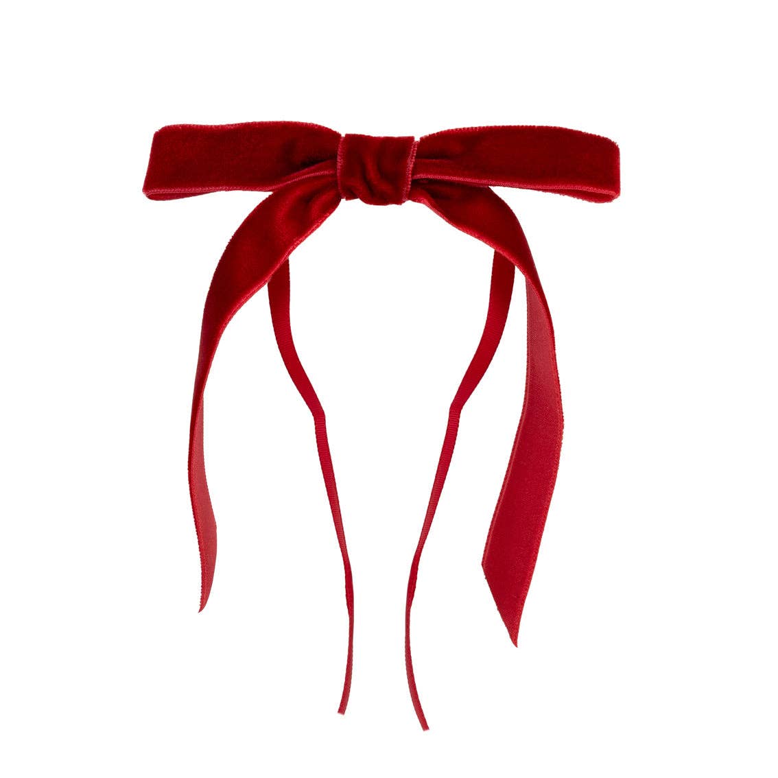 Red & Cream Velvet Bows - 8 Pack | Christmas Decor |