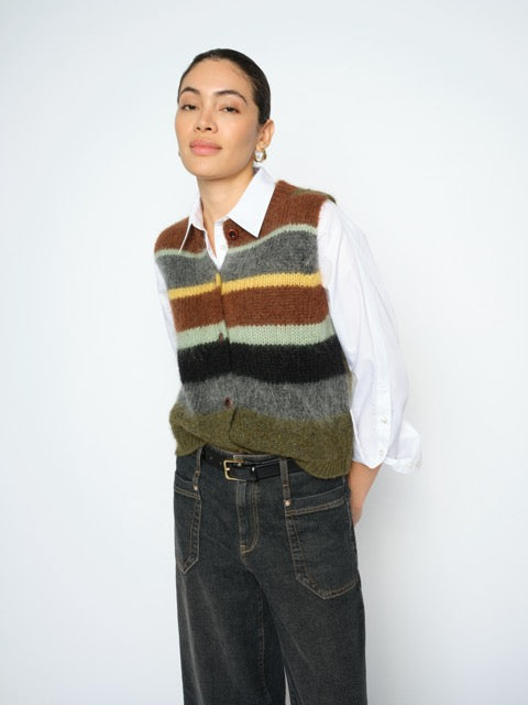 Mos Mosh Esti Striped Knit Vest