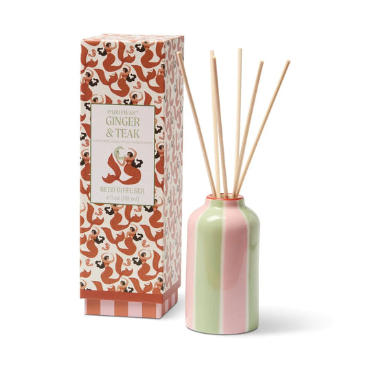 A Dopo Mermaid and Moon Ceramic Diffuser, Ginger & Teak