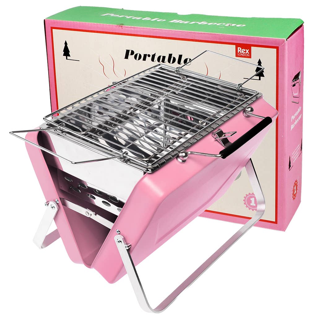 Portable suitcase BBQ - Pink