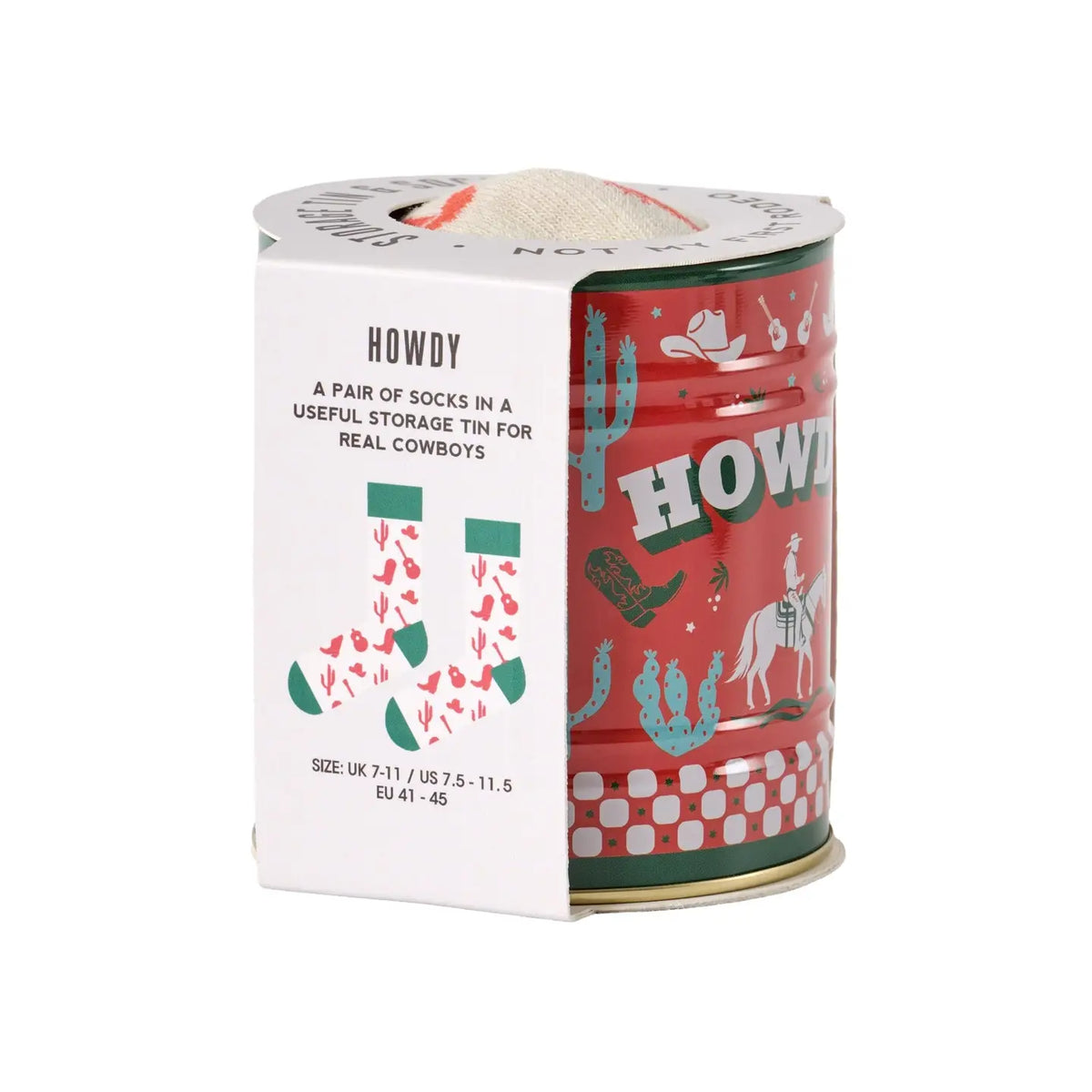 Storage Tin and Sock Set, Howdy