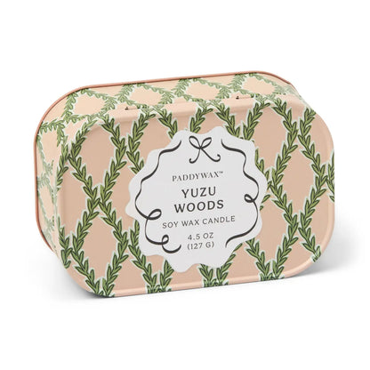 Printed Tin Candle - Yuzu Woods