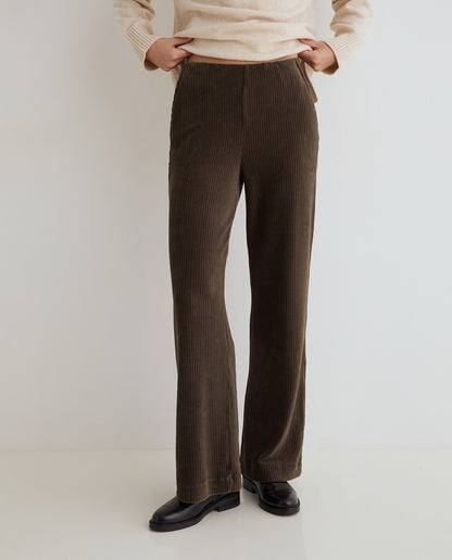 Khaki Pull On Cords