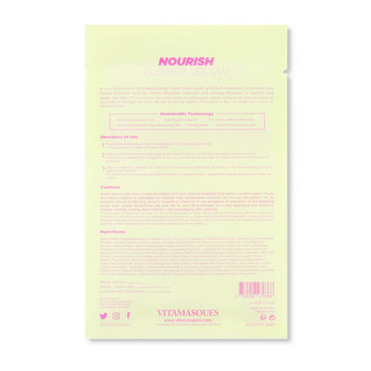 Nourish Flower Nectar Biodegradable Face Sheet Mask