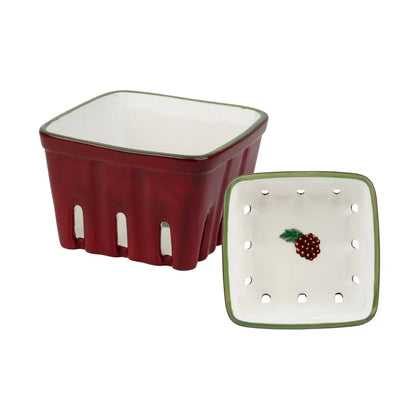 Mini Ceramic Punnet, Blackberry