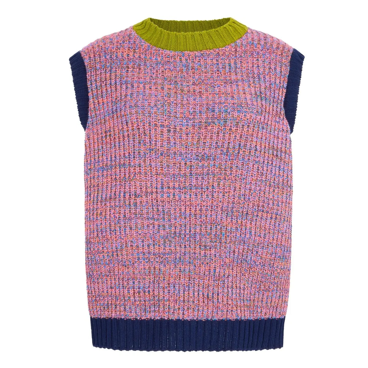 Cara & The Sky Ada Sleeveless Jumper, Navy