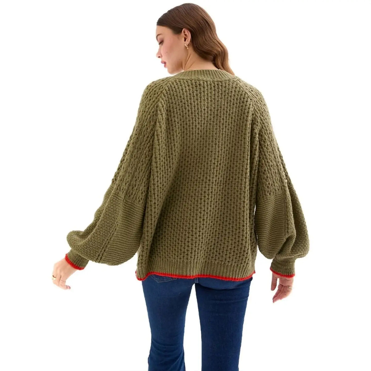 Cara & The Sky Brigit Cardigan, Khaki