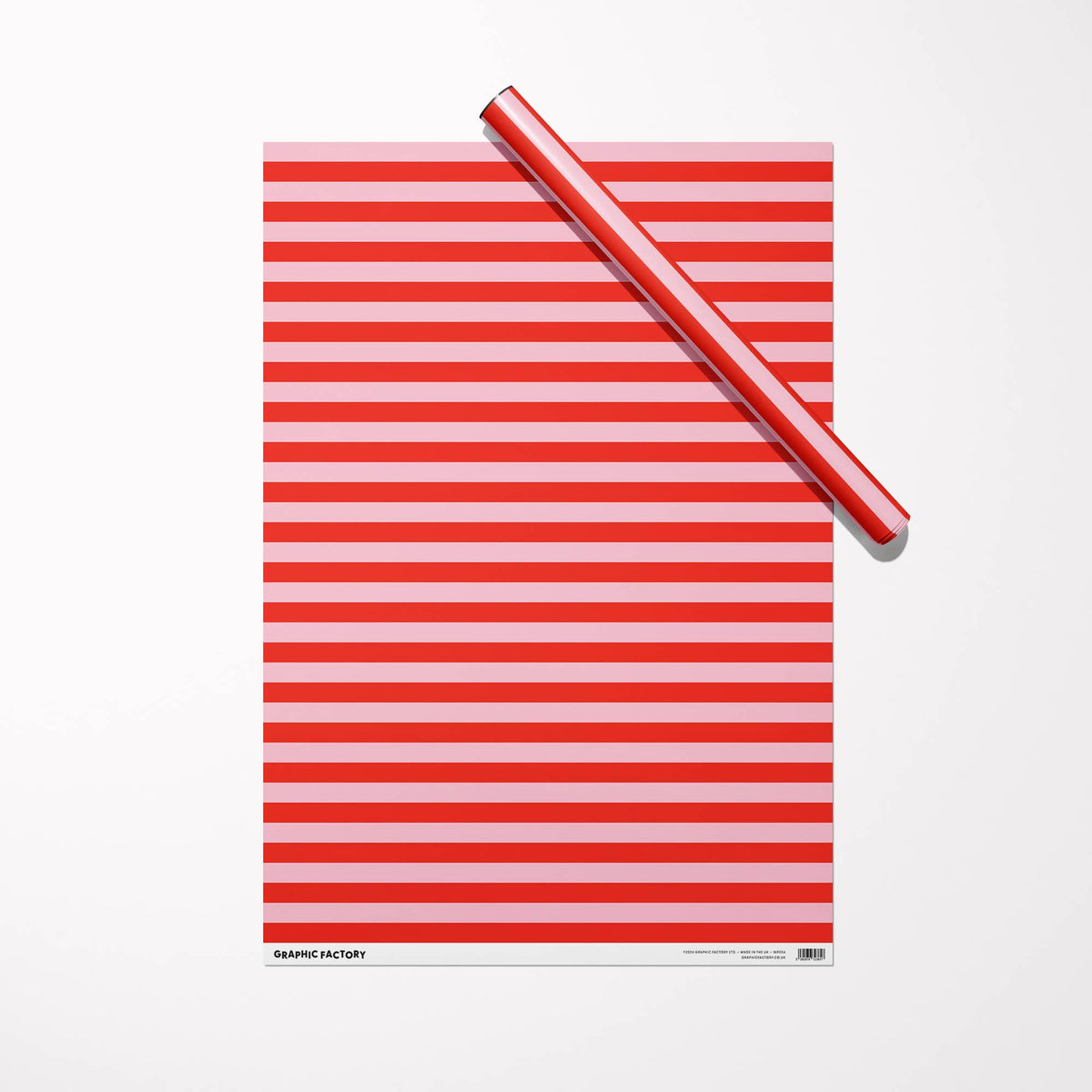 Red/Pink Stripes Wrapping Paper