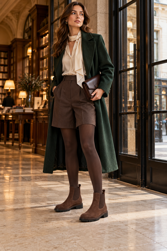 Another Trend Brown Suede Ankle Boots