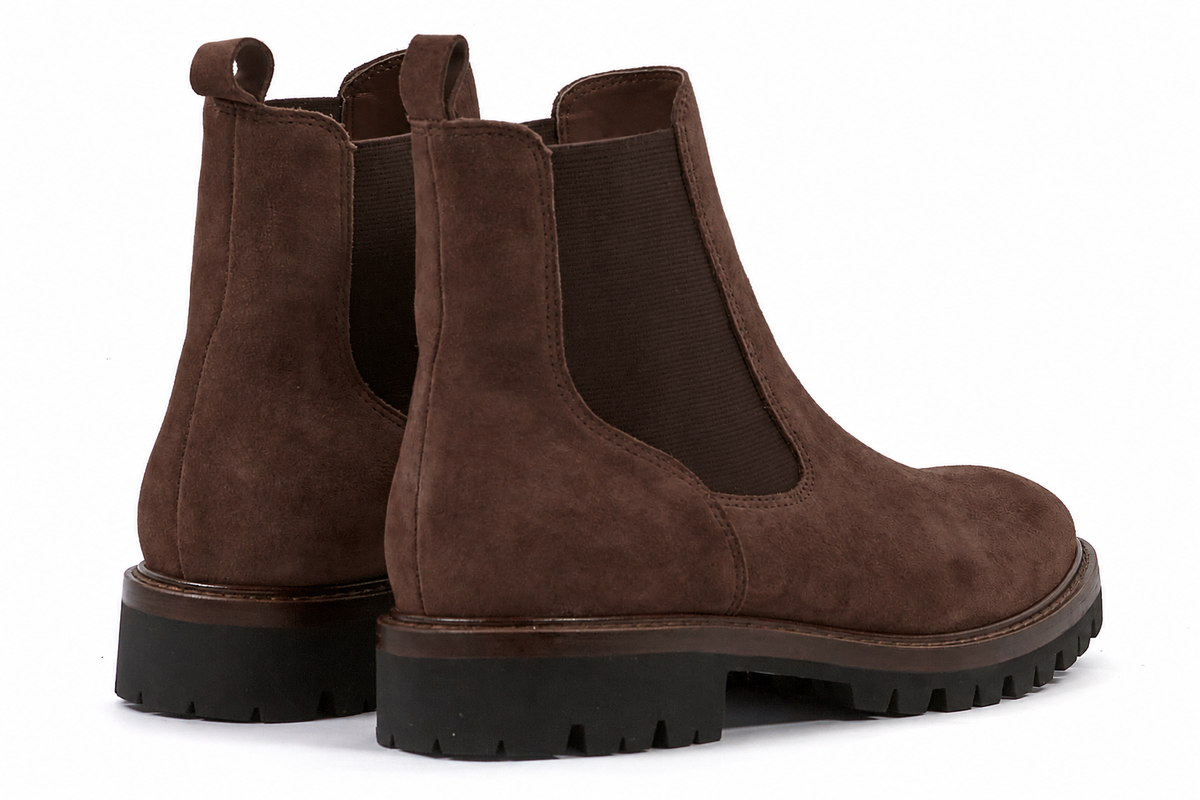 Another Trend Brown Suede Ankle Boots