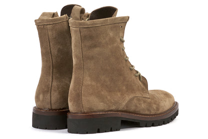 Another Trend Tan Suede Lace Up Boots