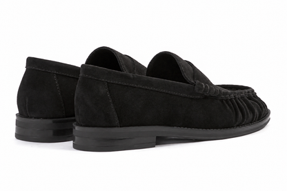 Another Trend Black Suede Loafers