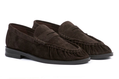 Another Trend Brown Suede Loafers