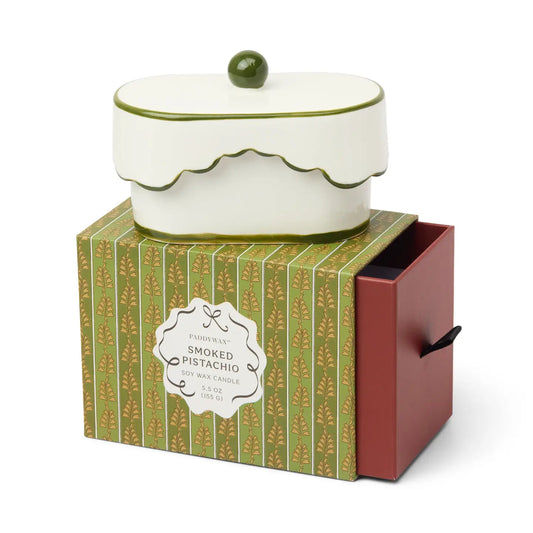 Ceramic Dish Candle - Smoked Pistachio