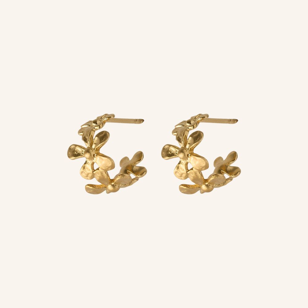 Wild Poppy Hoops