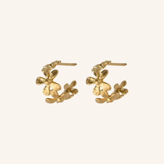 Wild Poppy Hoops