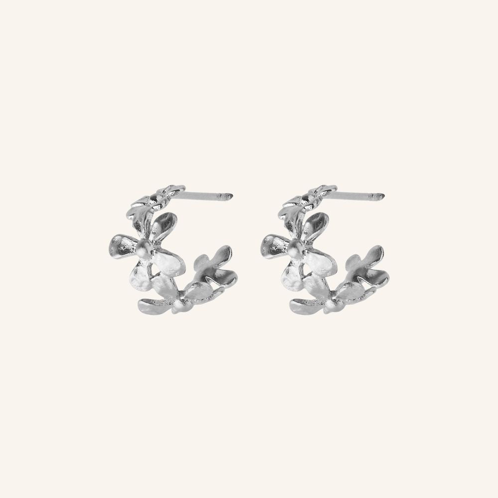 Wild Poppy Hoops