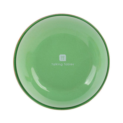 Tomato Green Enamel Bowl - 14cm | Summer Tableware |