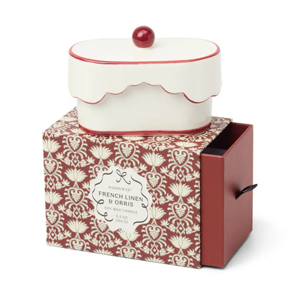 Ceramic Dish Candle - French Linen & Orris