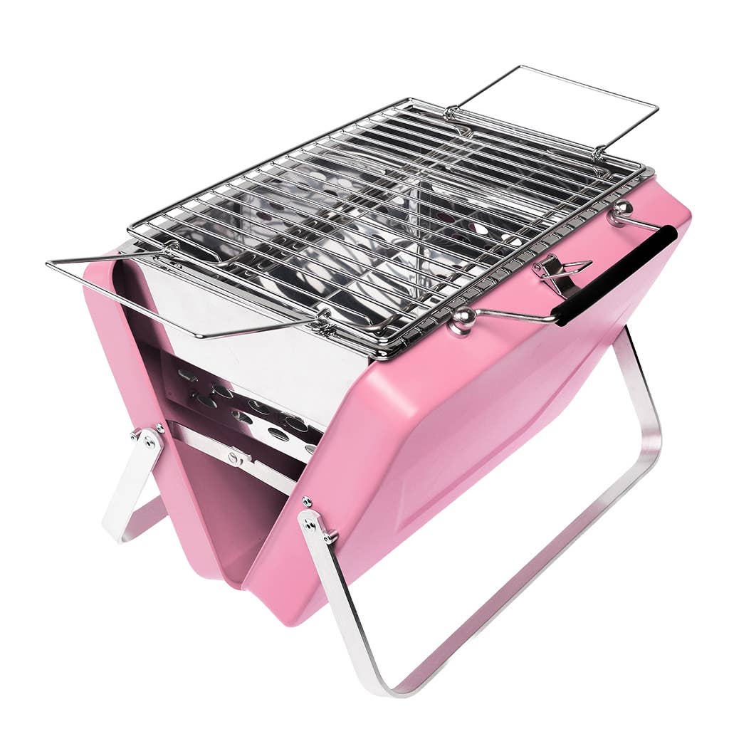 Portable suitcase BBQ - Pink
