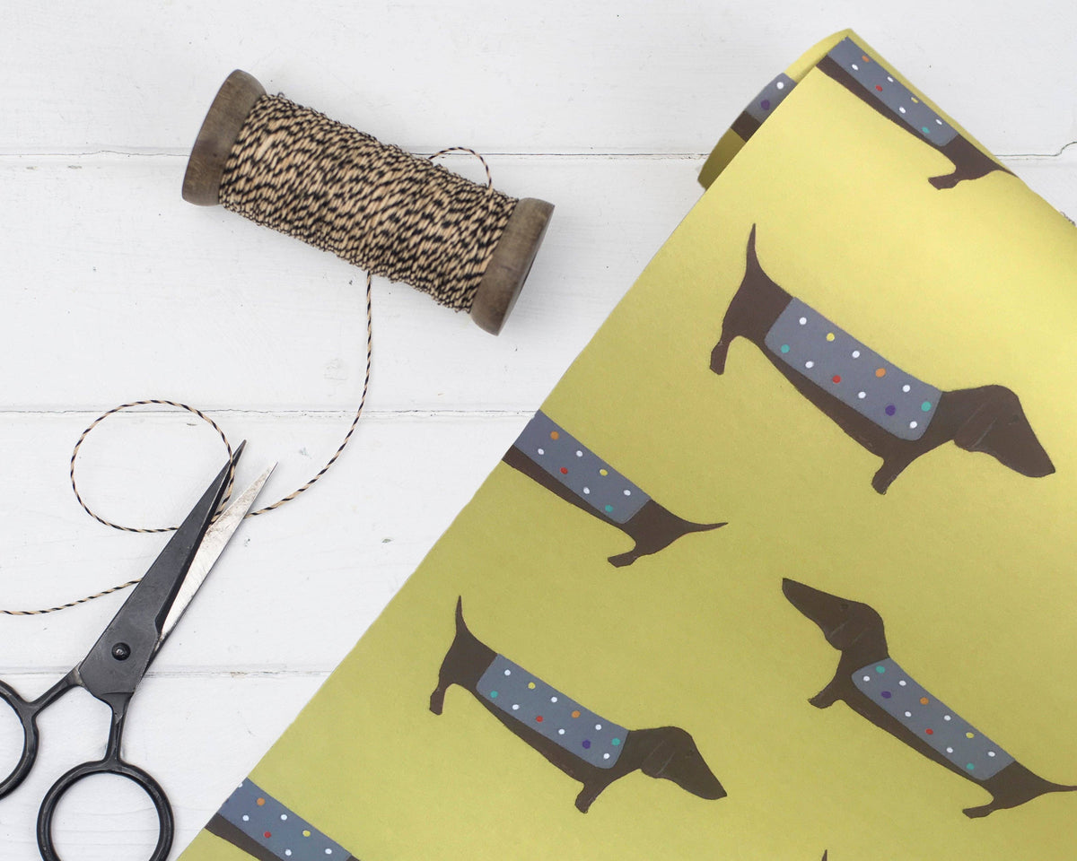 Silly Sausage Wrap/patterned paper sausage dog dachshund